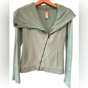 🔥💚LUCY fleece zip up top. size M in beautiful shade of teal green. NICE!
